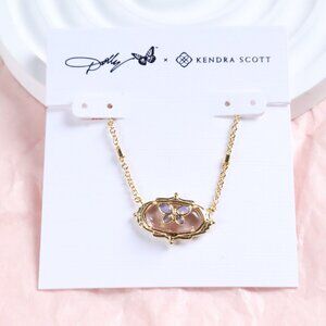 Kendra Scott - Elisa Butterfly Light Pink Abalone Necklace Gold